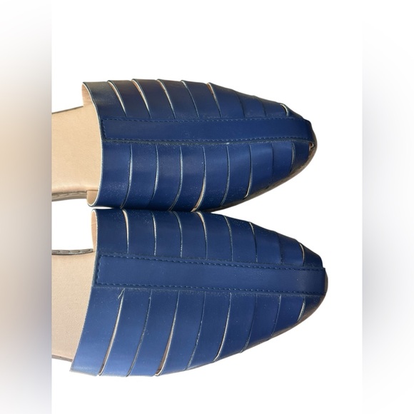 Journee Collection Blue d'Orsay Flats with Woven Design Fisherman 8.5 - Picture 6 of 8